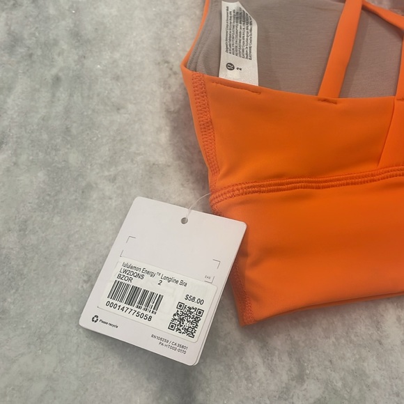 Two Lululemon Energy Longline Bras - Picture 4 of 4